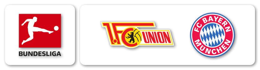 1. Bundesliga (M): 1. FC Union Berlin (M) – FC Bayern München (M)