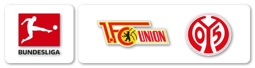 1. Bundesliga (M): 1. FC Union Berlin (M) – 1. FSV Mainz 05 (M)